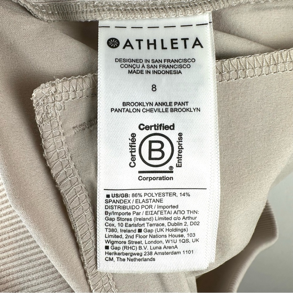 Athleta Brooklyn Mid Rise Ankle Pant Athleisure Travel - Picture 5 of 8